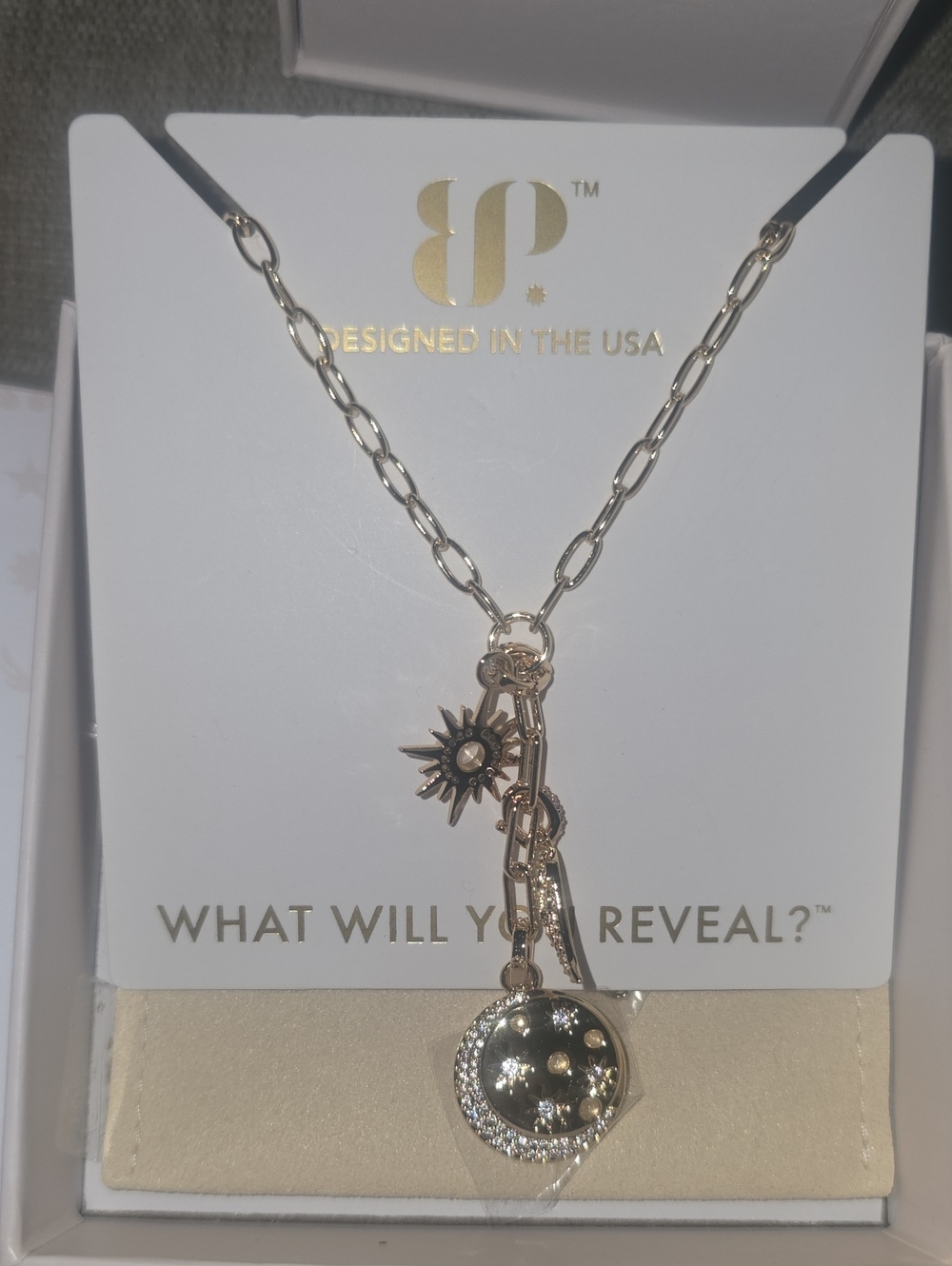 Bomb Party Halo Gold Necklace
